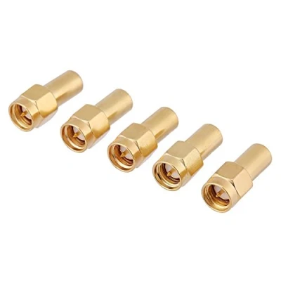 Abbildung von Walfront 5Pcs SMA Stecker, HF Koaxialanschluss Adapter, Lasten, 50 Ohm 2W