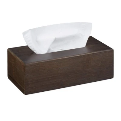 Abbildung von relaxdays Kosmetikbox Kosmetiktuchbox Bambus braun