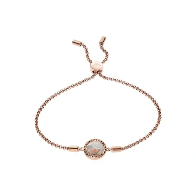 Abbildung von Emporio Armani Armband Für Frauen, Länge: 165 235mm / Größe: 12X12X3mm Rose Gold Edelstahlarmband, EGS2568221