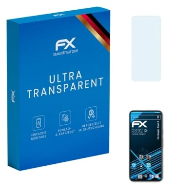 Abbildung von atFoliX Schutzfolie kompatibel mit Google Pixel 8 Folie, ultraklare FX Displayschutzfolie (3X)