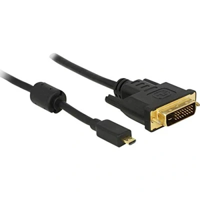 Abbildung von Delock Kabel Micro HDMI D Stecker &gt; DVI 24+1 1 m