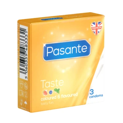 Abbildung von «Taste» (Flavours) aromatisch bunte Kondome mit drei Aromen (3 Kondome) 3 St