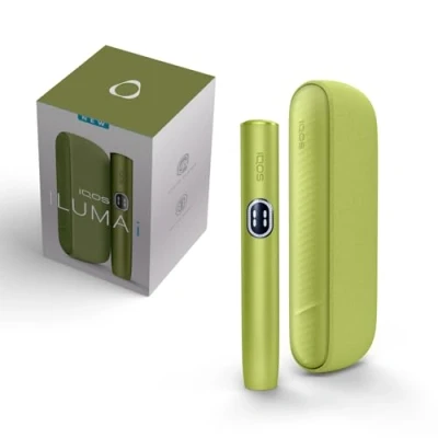 Abbildung von IQOS ILUMA i Kit Leaf Green Tabakerhitzer (in 5 Farben) für TEREA Tabaksticks unsere beste Alternative zur Zigarette