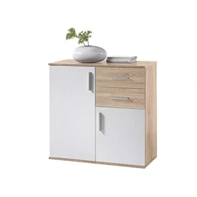 Abbildung von PREISBRECHER Kommode &gt;Freida&lt; in Weiß 80x82x35cm (BxHxT), 80 x 82 35 cm (B/H/T)