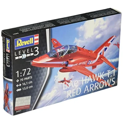 Abbildung von Revell BAe Hawk T.1 Red Arrows, Starrflügelflugzeug Modell, Montagesatz, 1:72, Beide Geschlechter, Kunststoff