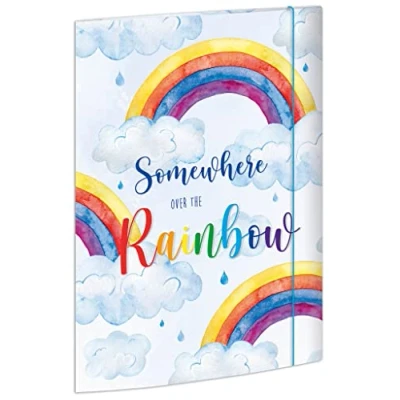 Abbildung von RNKVERLAG 46331 Sammelmappe Over the Rainbow 240 x 330 mm DIN A4 mit Gummizugverschluss, 1 Stück