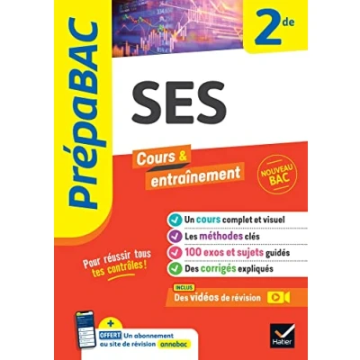 Abbildung von Prépabac SES 2de: cours, méthodes &amp; entraînement (programme de Seconde)