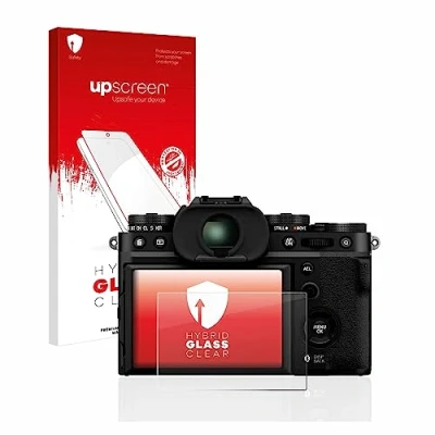 Abbildung von upscreen Schutzglas für Fujifilm X T5 Schutzfolie, Glas Folie [Klar, 9H Panzerschutz, Anti Fingerprint]