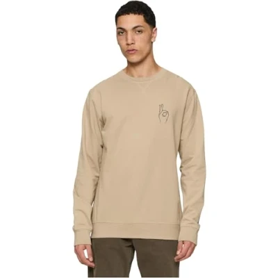 Abbildung von Mister Tee EASY SIGN Crewneck Sweatshirt, Herren, Größe: Medium, Darksand