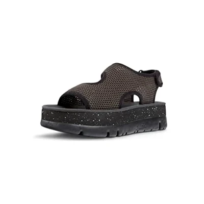 Abbildung von Camper Oruga UP Plateausandalette, Damen, Größe: 38, Dark gray Schuhe