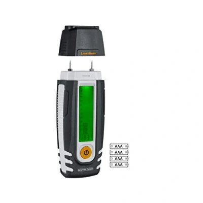 Abbildung von Laserliner DampFinder Compact, Optisches Umgebungsthermometer, Indoor/Outdoor, Digital, Schwarz, Weiß, Gelb, Rechteckig, C