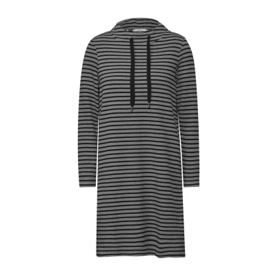 Abbildung von Cecil MIT Streifenstruktur Strickkleid, Damen, Größe: Medium, Grau