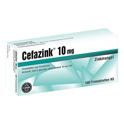 Abbildung von Cefazink 10 mg Filmtabletten 100 St