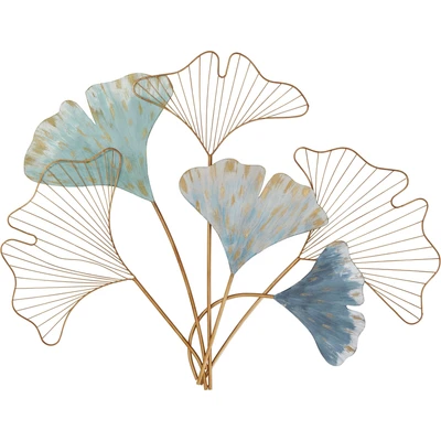 Abbildung von HOFMANN LIVING AND MORE Wanddekoobjekt &quot;Gingko&quot;, Wanddeko, aus Metall