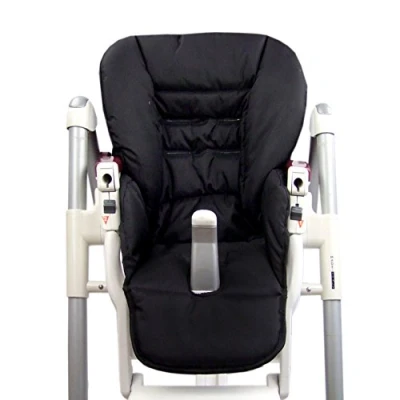 Abbildung von BAMBINIWELT Sitzkissen Ersatzbezug Bezug kompatibel mit Peg Perego Prima Pappa Diner UNI (schwarz)
