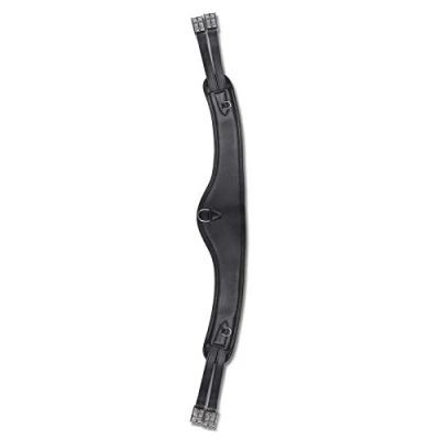 Abbildung von Waldhausen Sattelgurt Contour Leder Schwarz 130cm