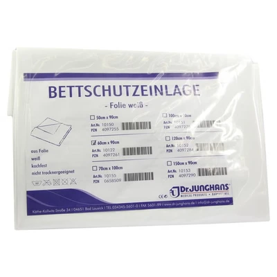 Abbildung von Bettschutzeinlage Folie 60x90 cm weiß 1 St