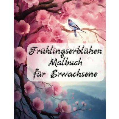 Abbildung von Frühlingserblühen: Kreatives Malbuch für Erwachsene 54 Frühlings und Ostermotive zur Entspannung Inspiration