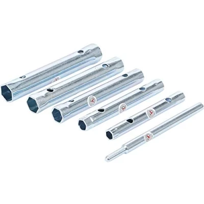 Abbildung von BGS Diy 85814 Rohrsteckschlüssel Satz 6 tlg. SW 8 x 9 16 17 mm metrisch