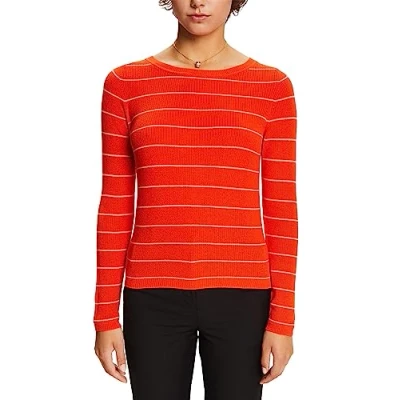 Abbildung von ESPRIT Damen 023ee1i310 Pullover, 637/Orange Red 3, S