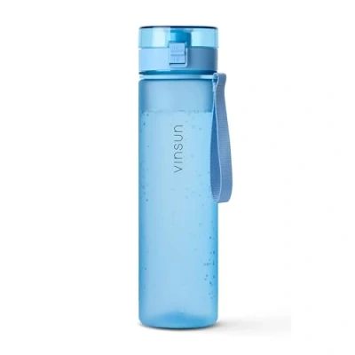 Abbildung von Vinsun Trinkflasche 1L, Kohlensäure geeignet, auslaufsicher Hell Blau, BPA frei, Geruchs und Geschmacksneutral, Kohlensäure,