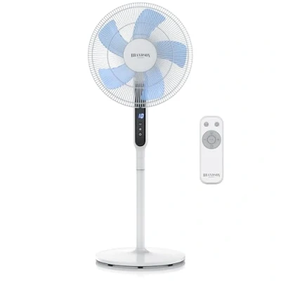 Abbildung von Brandson DC Standventilator energiesparend ECO Fernbedienung Brushless Silent Motor, sehr leise Preisträger 2025 80 Oszillation Ventilator Timer 12 Stufen LED Display