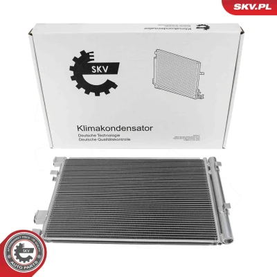 Abbildung von ESEN SKV 86SKV298 Klimakondensator mit Trockner Aluminium 533mm HYUNDAI: i20 I Schrägheck, KIA: RIO 3