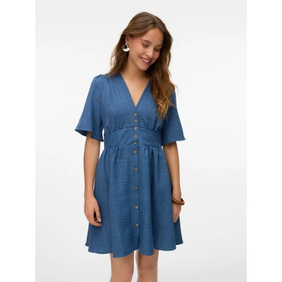 Abbildung von Vero Moda Minikleid &quot;VMMELANEY 2/4 SHORT DRESS WVN NOOS&quot;, Sommerkleid