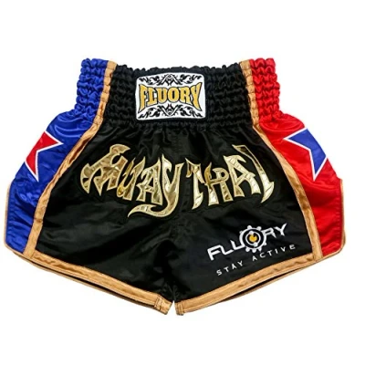 Abbildung von FLUORY Muay Thai Fight Shorts, MMA Kleidung, Training, Käfigbekämpfung, Grappling, Kampfsport, Kickboxen, Shorts