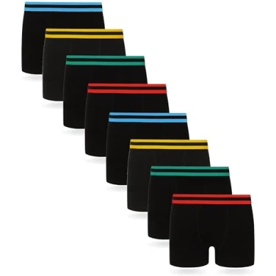 Abbildung von FM London 8 PACK Panties, Herren, Größe: XXL, Black