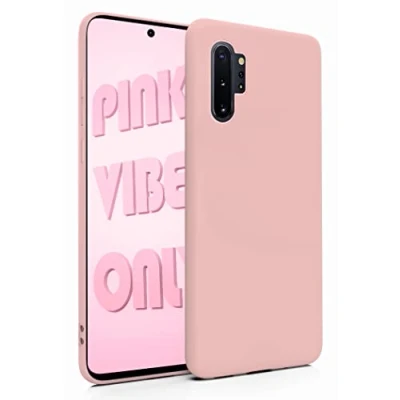 Abbildung von MyGadget Silikon Hülle für Samsung Galaxy Note 10 Plus robuste Schutzhülle TPU Case Slim Silikonhülle Back Cover Ultra Kratzfest Handyhülle Matt Rosa