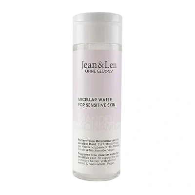 Abbildung von Jean &amp; Len Parfumfreies Mizellenwasser Mandel Niacinamide, für empfindliche Haut geeignet, hilft bei der Hautberuhigung, reinigt die sanft, ohne Parabene Silikone, vegan, 200 ml