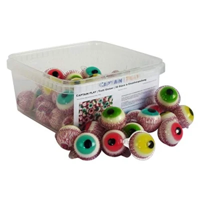 Abbildung von CAPTAIN PLAY Trolli Glotzer Halloween Süßigkeiten 50 Stück in Einzelverpackung