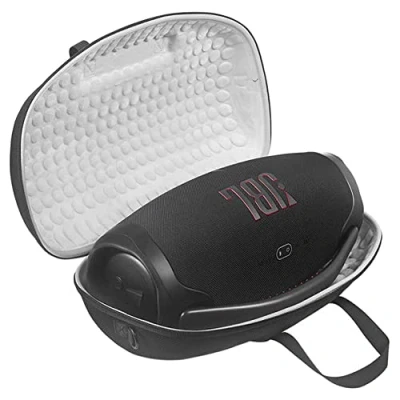 Abbildung von Seracle Eva Hart Fall Reise Schutz Tasche Case Etui Hülle für JBL Boombox 3/Boombox 2 Wasserdichter Bluetooth Lautsprecher (Schwarz + Grau)