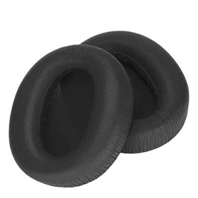Abbildung von Ohrpolster Schaumstoff Ersatz, Geräuschisolierender Memory und Weiches Protein Leder für W820NB Bluetooth Headset(Schwarze Ohrenschützer)