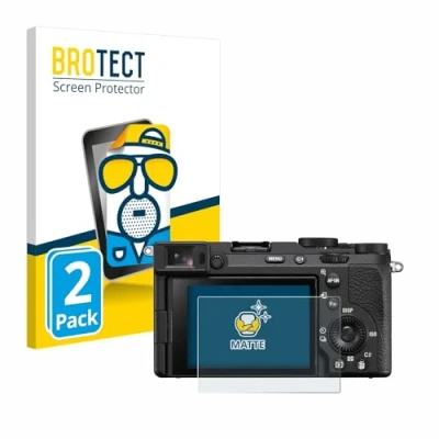 Abbildung von BROTECT Entspiegelungs Schutzfolie für Sony Alpha 7CR (2 Stück) Matte Displayschutz Folie, Anti Reflex, Fingerprint