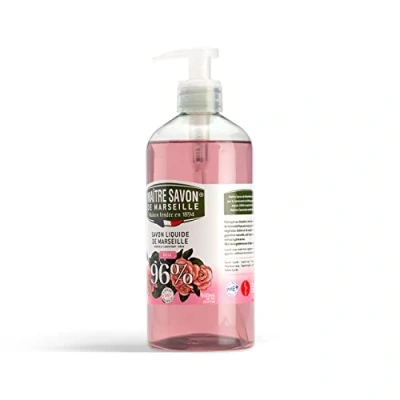 Abbildung von Maître Savon de Marseille Flüssige mit Rosenduft 500 ml. 96% natürlichen Ursprungs