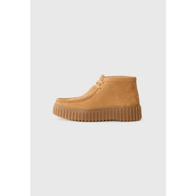 Abbildung von Clarks Torhill MOSS Sportlicher Schnürer, Damen, Größe: 37, Light tan Nubuk