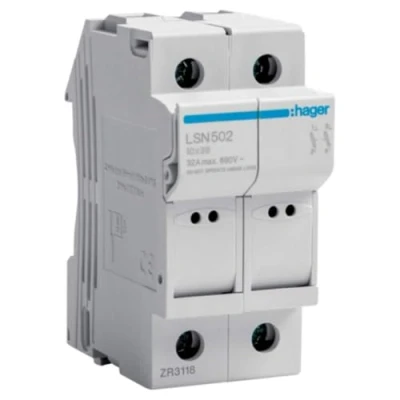Abbildung von Trennbarer Sicherungshalter (LSN502) Typ L38 2P 32A 2 Module 690V