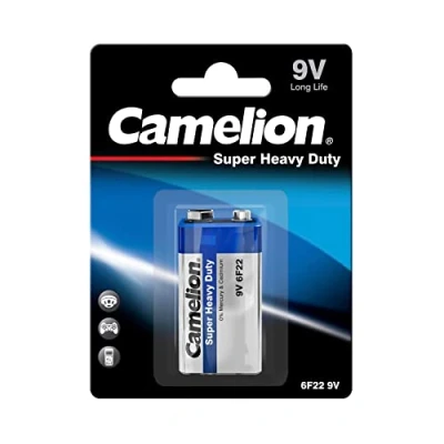 Abbildung von Camelion 10200122 Super Heavy Duty Batterien 6F22 9 Volt Block/ 1 Stück