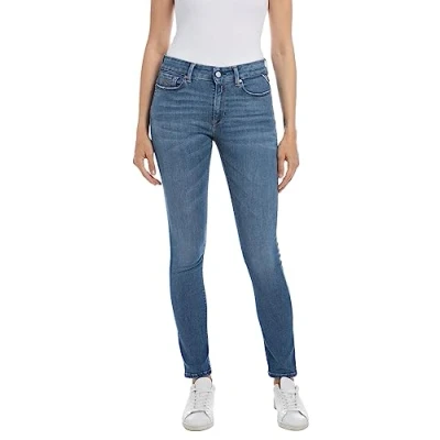 Abbildung von Replay Luzien Pants Jeans Skinny Fit, Damen, Größe: 26x30, Medium blue