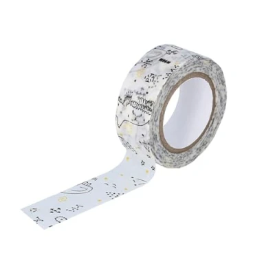 Abbildung von Classiky Masking Tape Washi Starlit Sky schwarz 18 mm x 10 m.