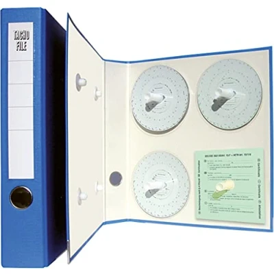 Abbildung von RNKVERLAG 3106 Archivordner für Diagrammscheiben, 29,7 x 31,8 5,6 cm, blau, 1 Stück