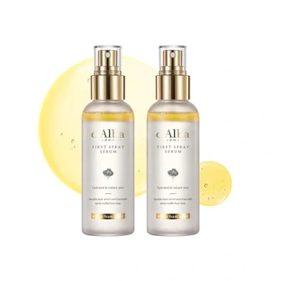 Abbildung von [2 Bottles] d&#039;alba First Spray Serum mit italienischem weißem Trüffel, feuchtigkeitsspendendes Gesichtsspray, ohne Tenside, für strahlende und beruhigte Haut, vegan, koreanische Hautpflege