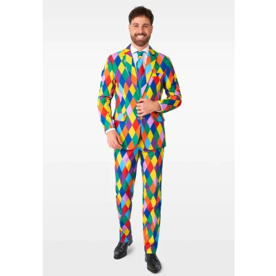 Abbildung von Suitmeister Harleclown SET Anzug, Herren, Größe: Large, Multicoloured