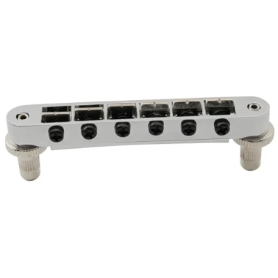 Abbildung von Wilkinson WOGB1 52mm Nashville Tune O Matic Steg Bridge für Epiphone USA Les Paul Style E Gitarre, Chrom