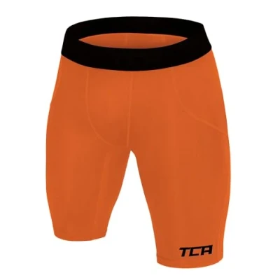 Abbildung von TCA Herren SuperThermal Kompressions Unterwäsche Shorts Orange, XXL