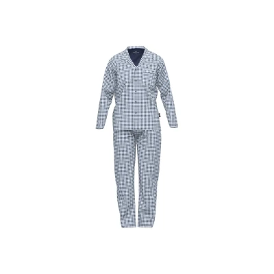 Abbildung von Götzburg Nachtwäsche Set, Herren, Größe: Small, Blau dunkel karo