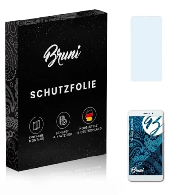 Abbildung von Bruni Schutzfolie kompatibel mit Xiaomi Mi 5s Plus Folie, glasklare Displayschutzfolie (2X)