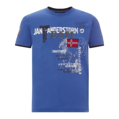 Abbildung von Jan Vanderstorm SÖLVE Tshirt print, Herren, Größe: XXL, Royal blau